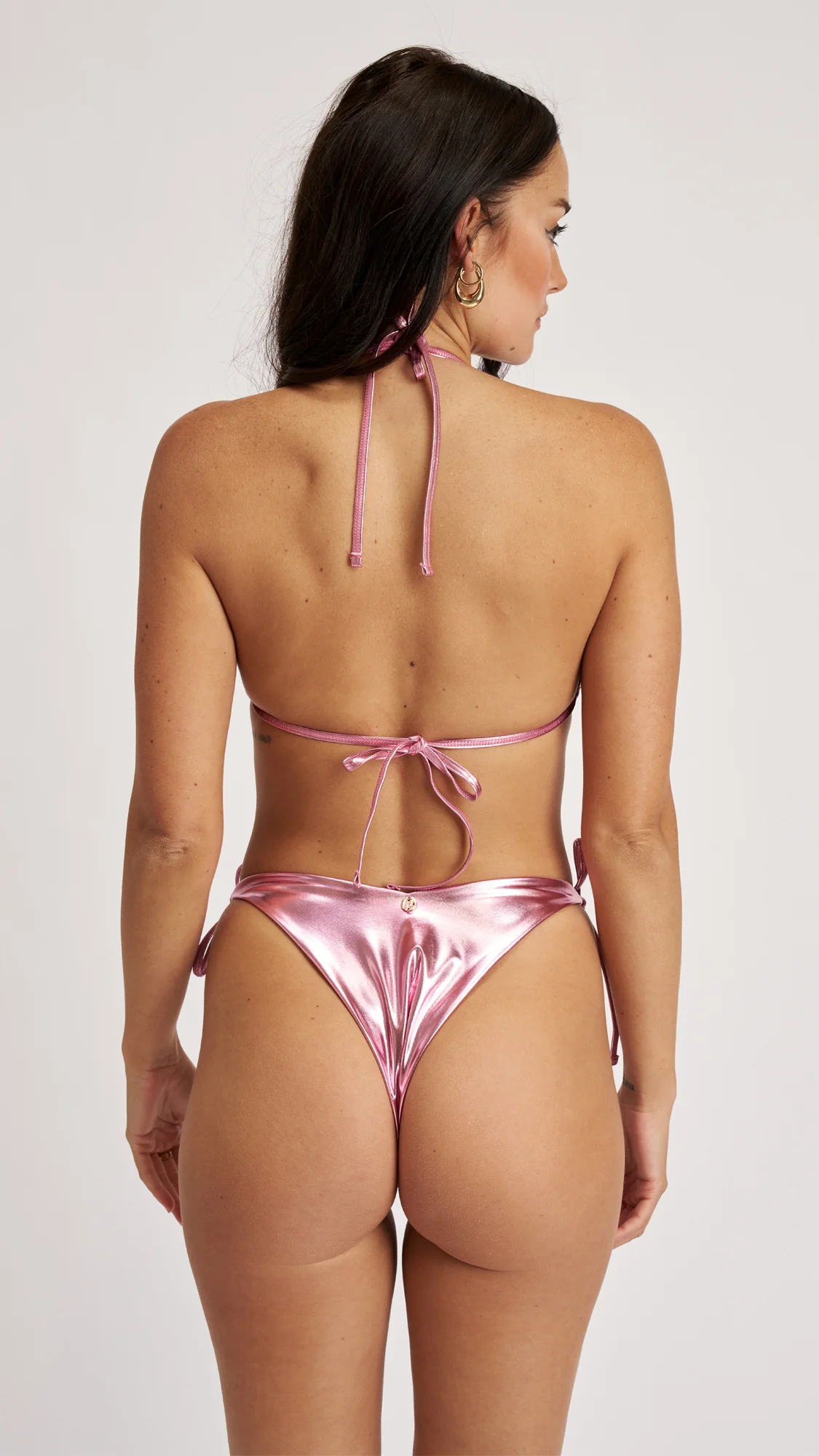 Mary Kate Bikini Set Metallic Baby Pink - Image 2